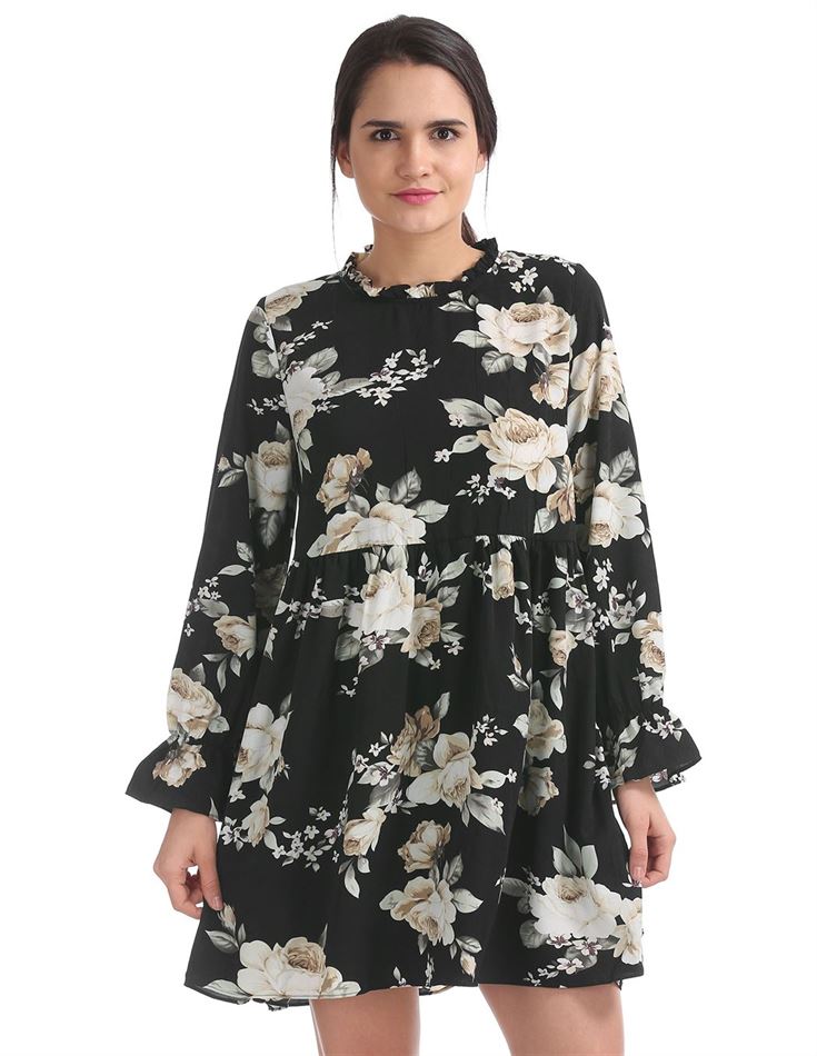 U.S. Polo Assn. Women Casual Wear Floral Print Dress